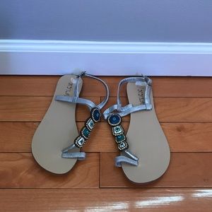 Silver sandals